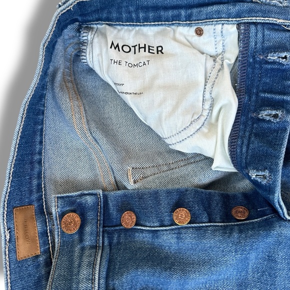 Mother The Tomcat Layover Medium Wash Jeans size 27 - Picture 3 of 6